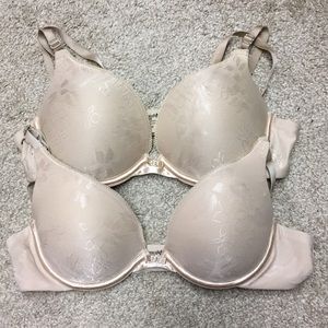 Set of 2 push up bras